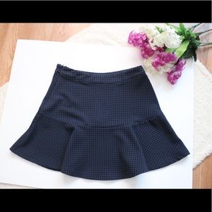 Lush Navy & Black Gingham Skater Skirt